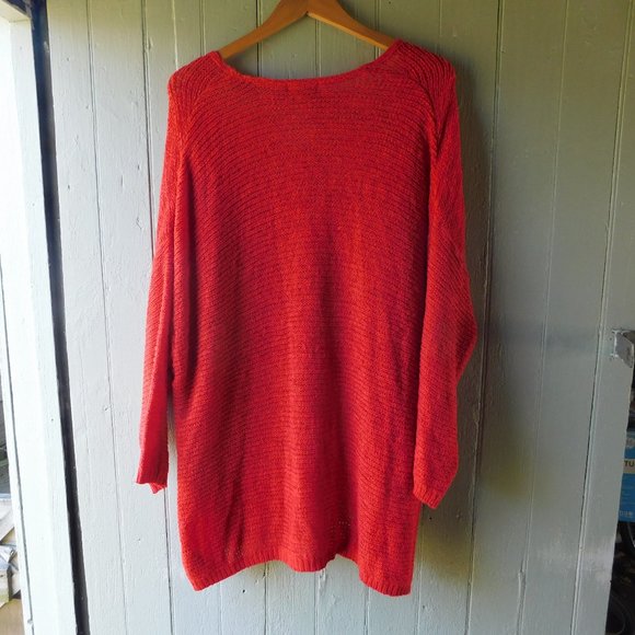 💕 Bright Red Lightweight Cardi Knit - Picture 10 of 14